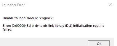 Unable to load module engine2