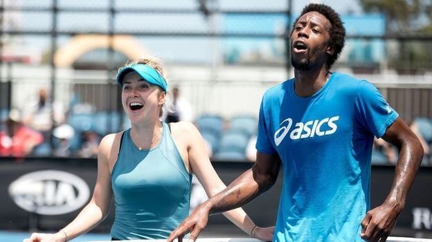 Элина Свитолина и Гаэль Монфис. Фото AFP