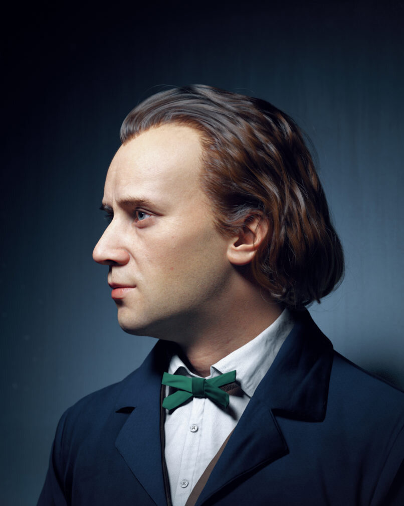 Источник: mavink.com. 3D визуализация портрета И. Брамса 