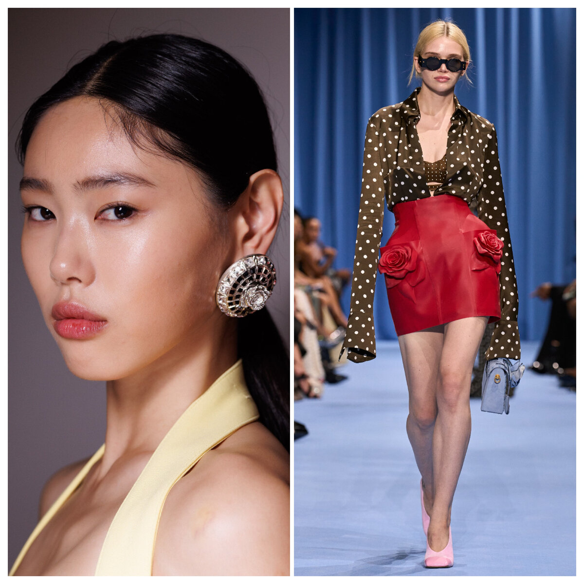 фото Vogue Ranway, коллекция Balmain SS 2024, коллаж составлен автором