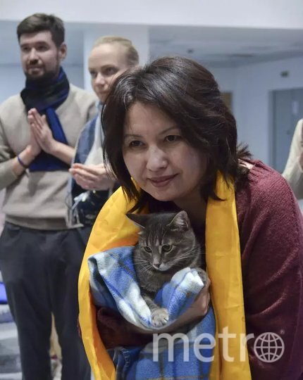    Марина после церемонии забрала бездомного Федю домой.Александр Курковский