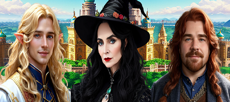 Для заставки я сделала коллаж. Картинки и фон сгенерированы нейросетью Dezgo.com.  