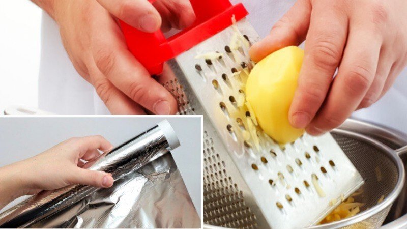 Для заточки потребуется только фольга.