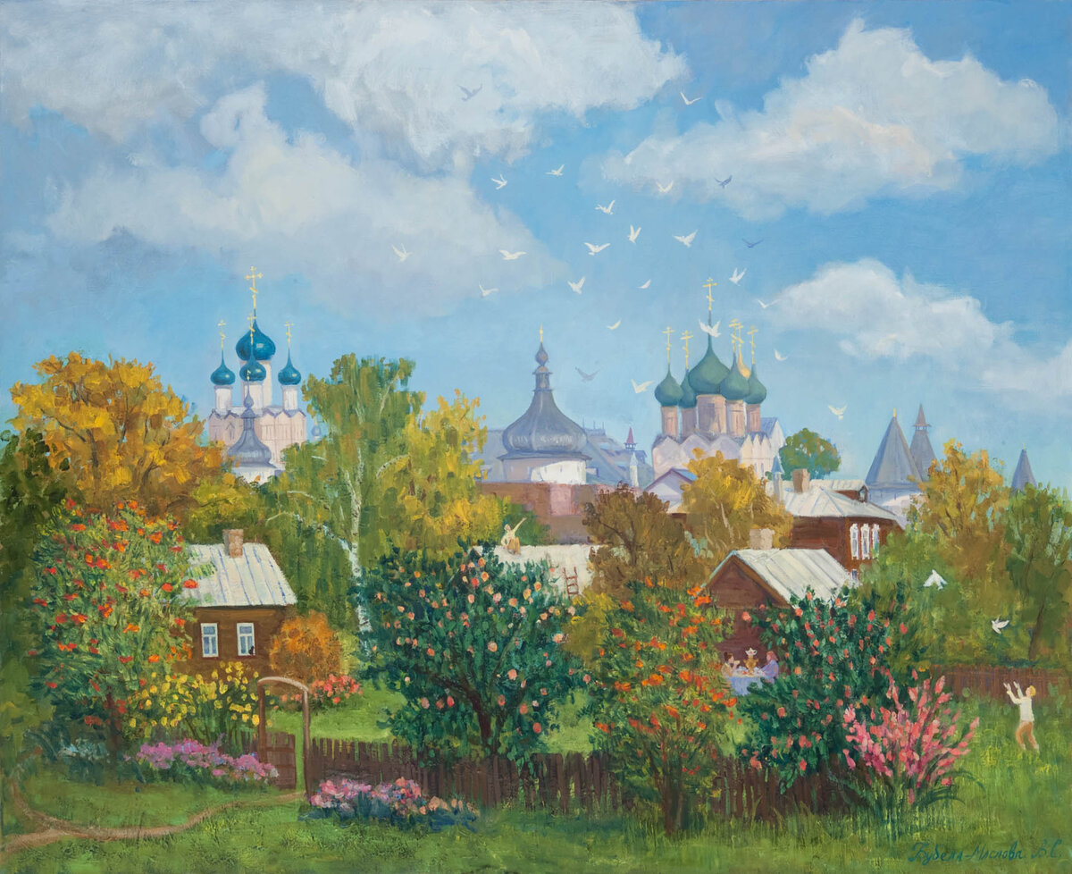 «Родные просторы. Ростов Великий», 100-110см, х.м., 2009г