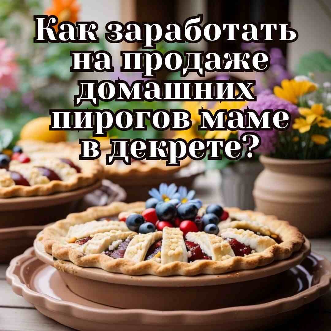 Мы знаем, что в декрете время ограничено, но что делать, когда очень нужны деньги? Есть идея - печь и продавать вкусные пироги.