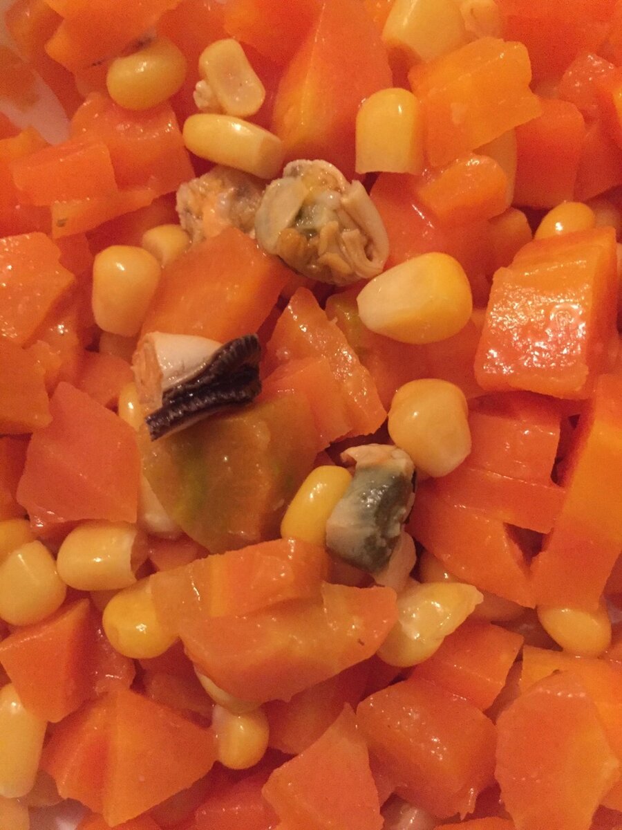 Салат с мидиями. Фото: фото из личного архива (с).