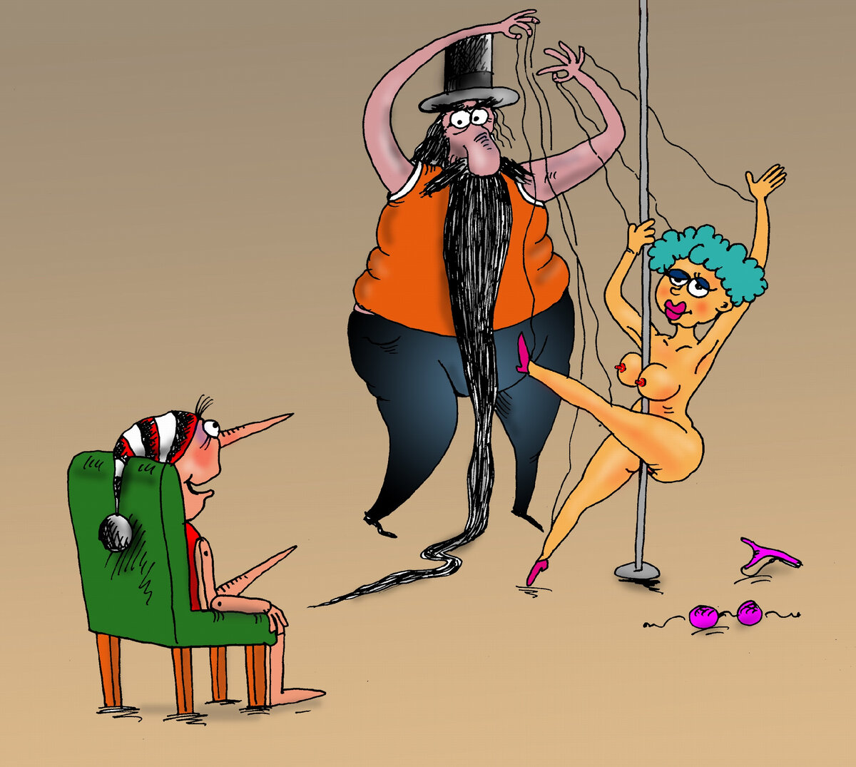 Порно буратино