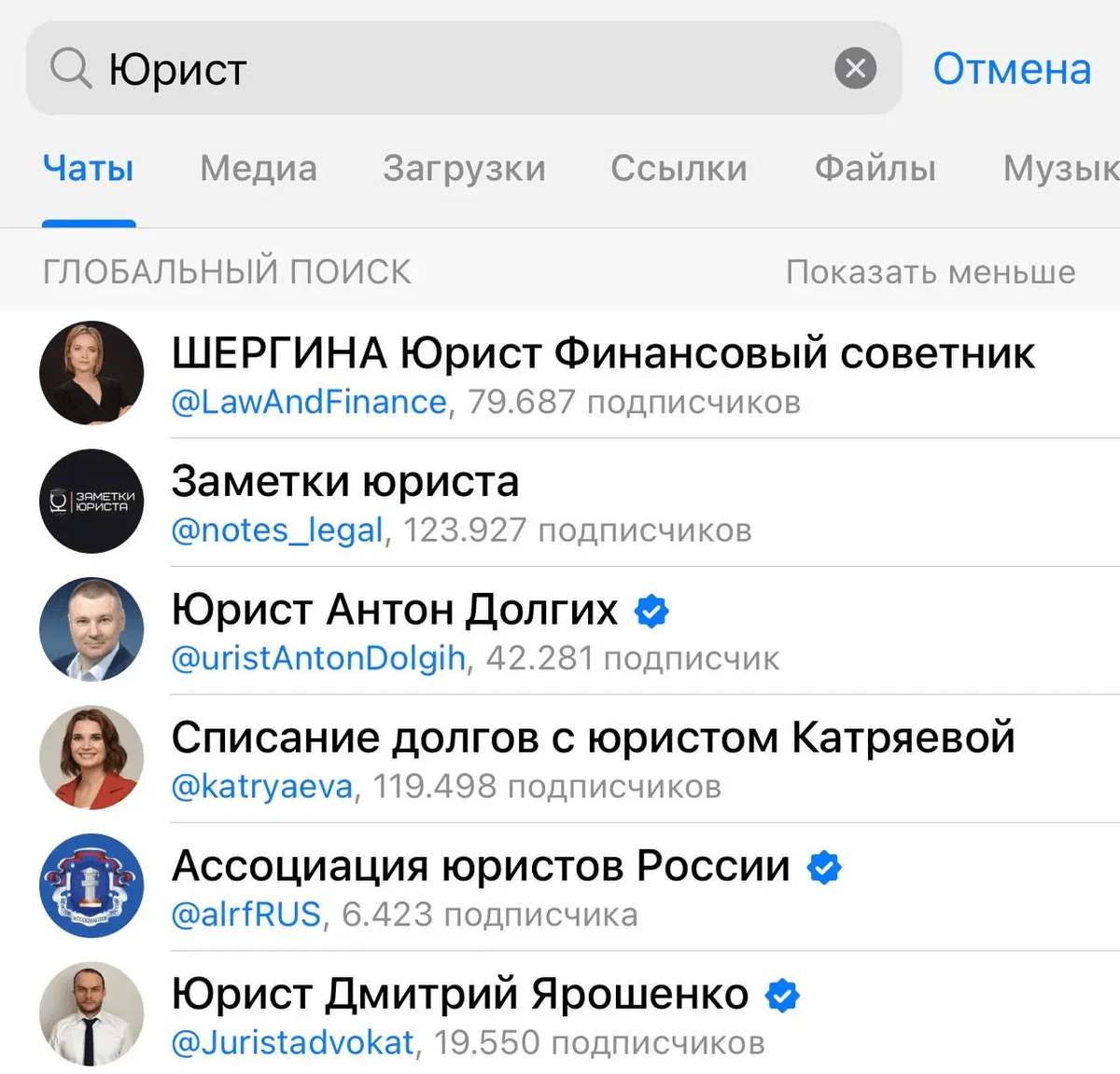 Как видите, даже каналы с галочкой потеряли приоритет, и теперь властвуют каналы, в которых больше Premium пользователей.