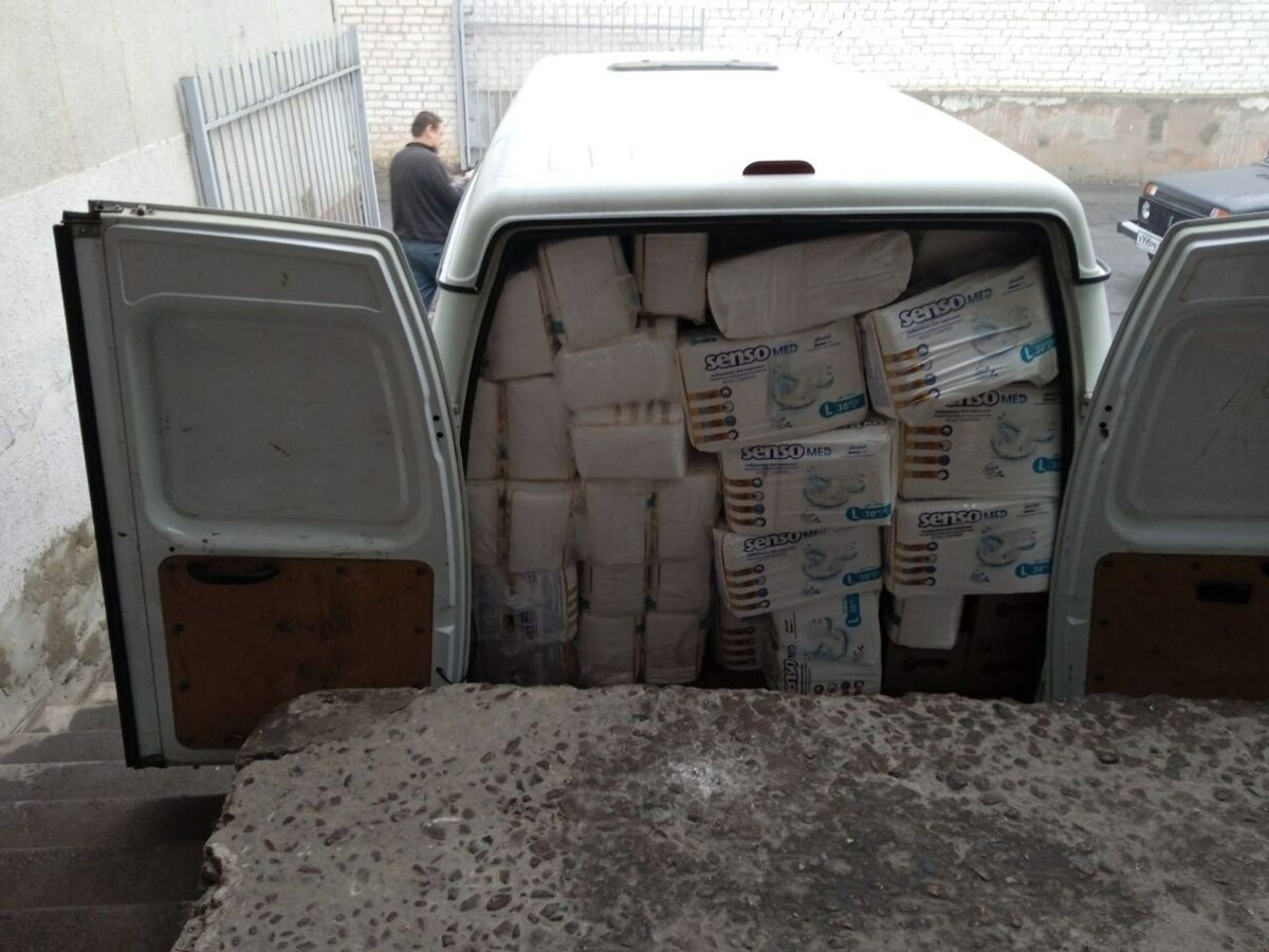 В Новую Каховку доставили помощь от Рязанской области