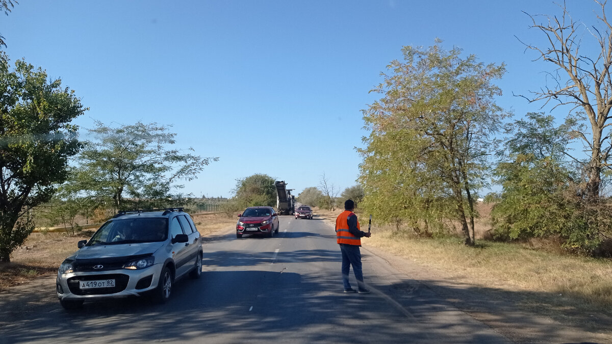Ремонтируют дорогу в Новофедоровку.
