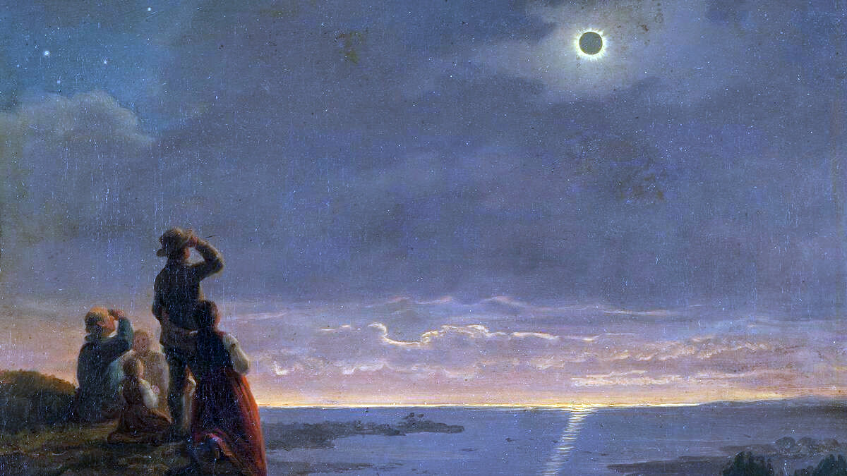 Солнечное затмение , 1851 год. Картина Бенгта Норденберга