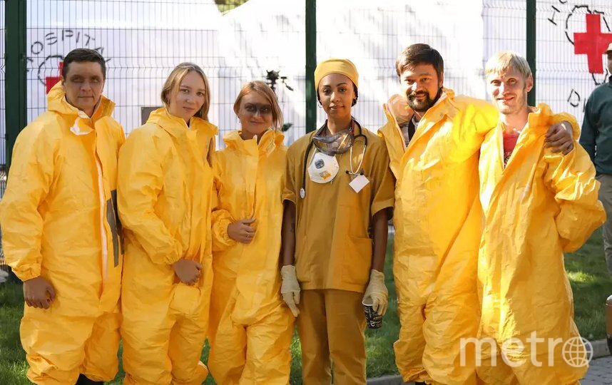    Кадр со съёмок сериала "Лихорадка".Телеканал "Россия"