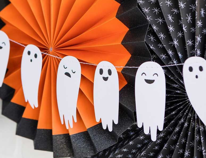 Кавайные привидения из бумаги / Halloween Crafts / Origami Ghost
