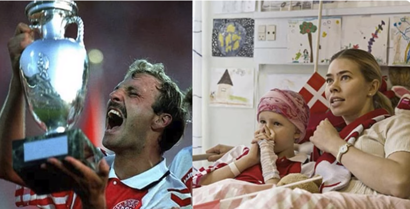 [caption id="attachment_12590" align="alignnone" width="828"] Лин Вильфорт вместе с матерью смотрят игру сборной Дании в больнице[/caption]