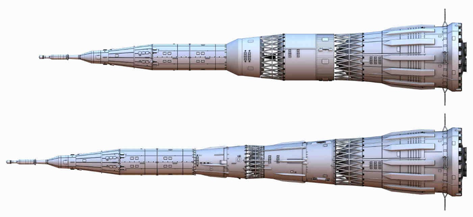 Ракета Н1. Источник изображения: forum.novosti-kosmonavtiki.ru