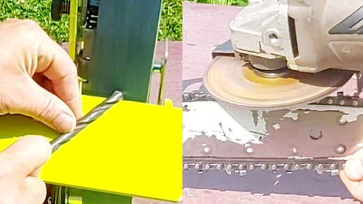 Я и поверить не мог что так просто наточить цепь на бензопиле сверло и ...