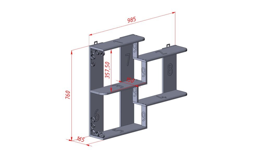 Общий вид полки 