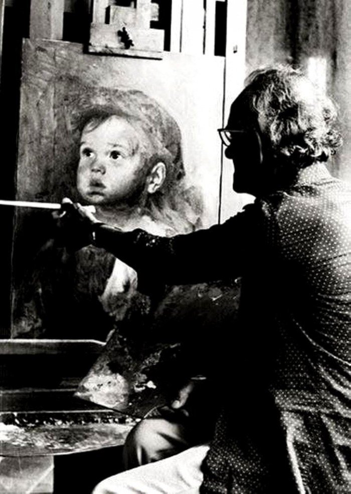  Художник Бруно Амадио ( Джованни Барголин) в мастерской 