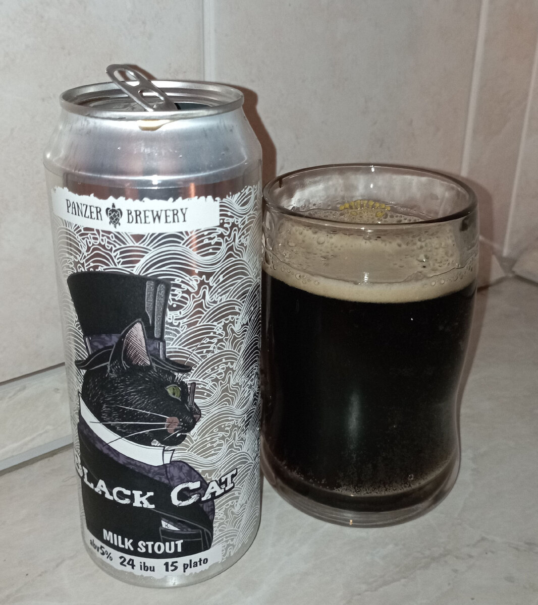 Black Cat - неожиданно очень хороший стаут от Panzer Brewery |  Провинциальный пиволюб | Дзен