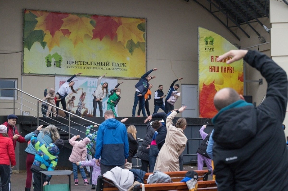    В День отца в Туле провели «Семейную зарядку»