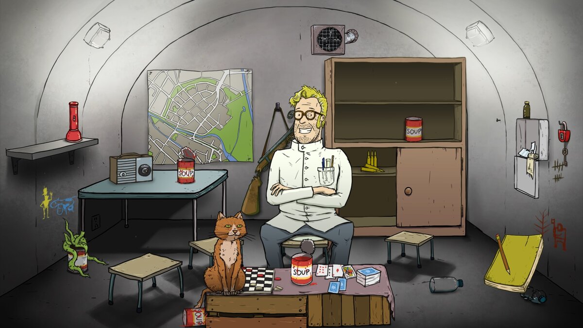 60 секунд пустой бункер. 60 seconds! игра. 60 секунд игра в бункере. Атомик из 60 секунд. Бункер 60.