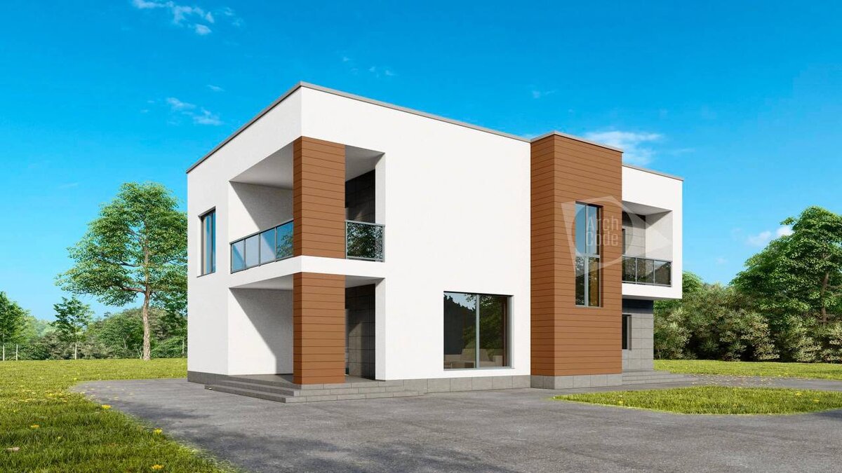 Современные Дома С Плоской Крышей фото 16