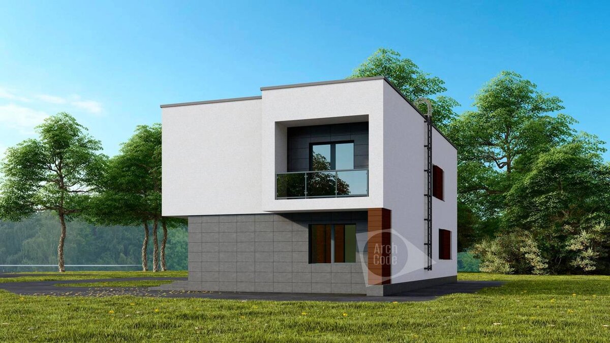 Современные Дома С Плоской Крышей фото 22