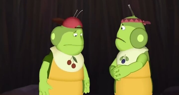 Кадр из серии "Чего хотят гусеницы".