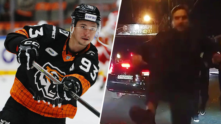    Александр Хохлачев запрыгнул на машину.