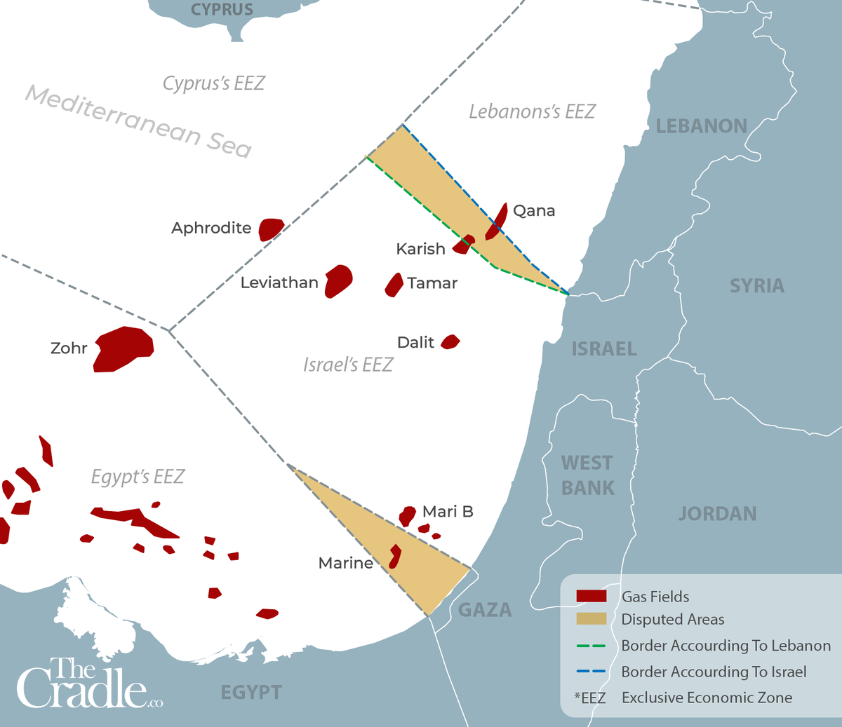 У арабо-израильского конфликта имеется ещё один важный аспект. А, именно, энергетический. В израильском сегменте бассейна Леванта (т.е.