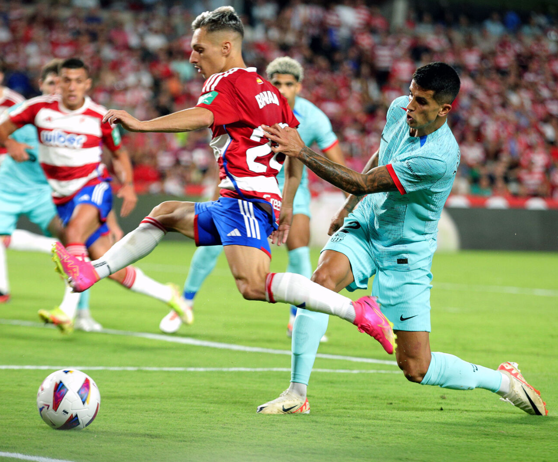 Сарагоса в матче против "Барселоны"