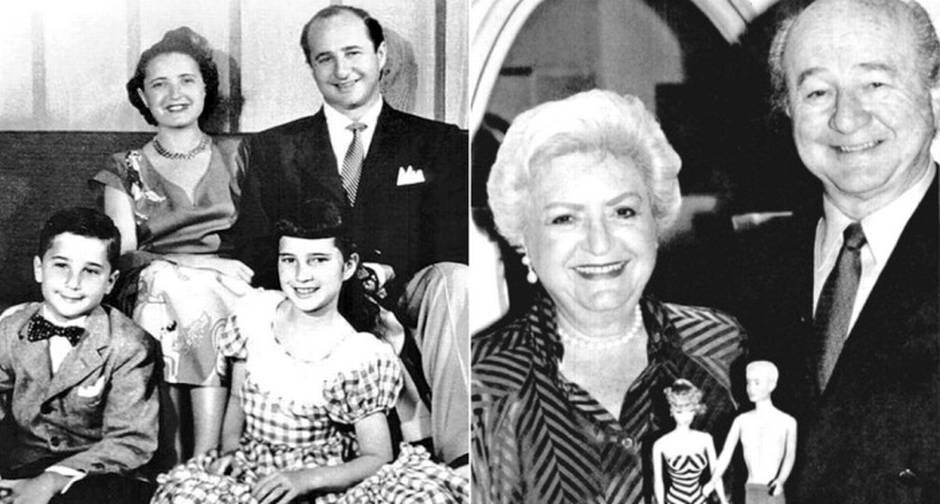 Создатели Барби – Рут и Эллиот Хэндлеры с их детьми Барбарой, Кеннатом и Барби и Кеном