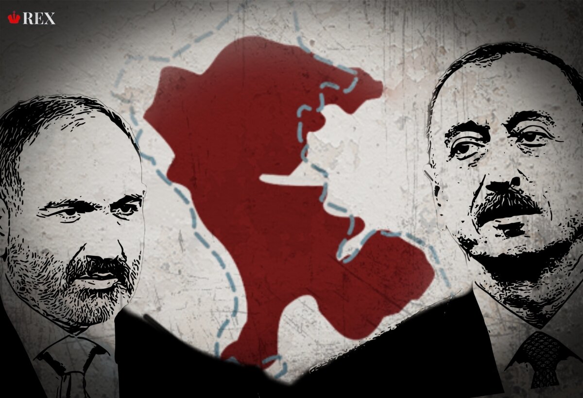 Никол Пашинян и Ильхам Алиев © REX