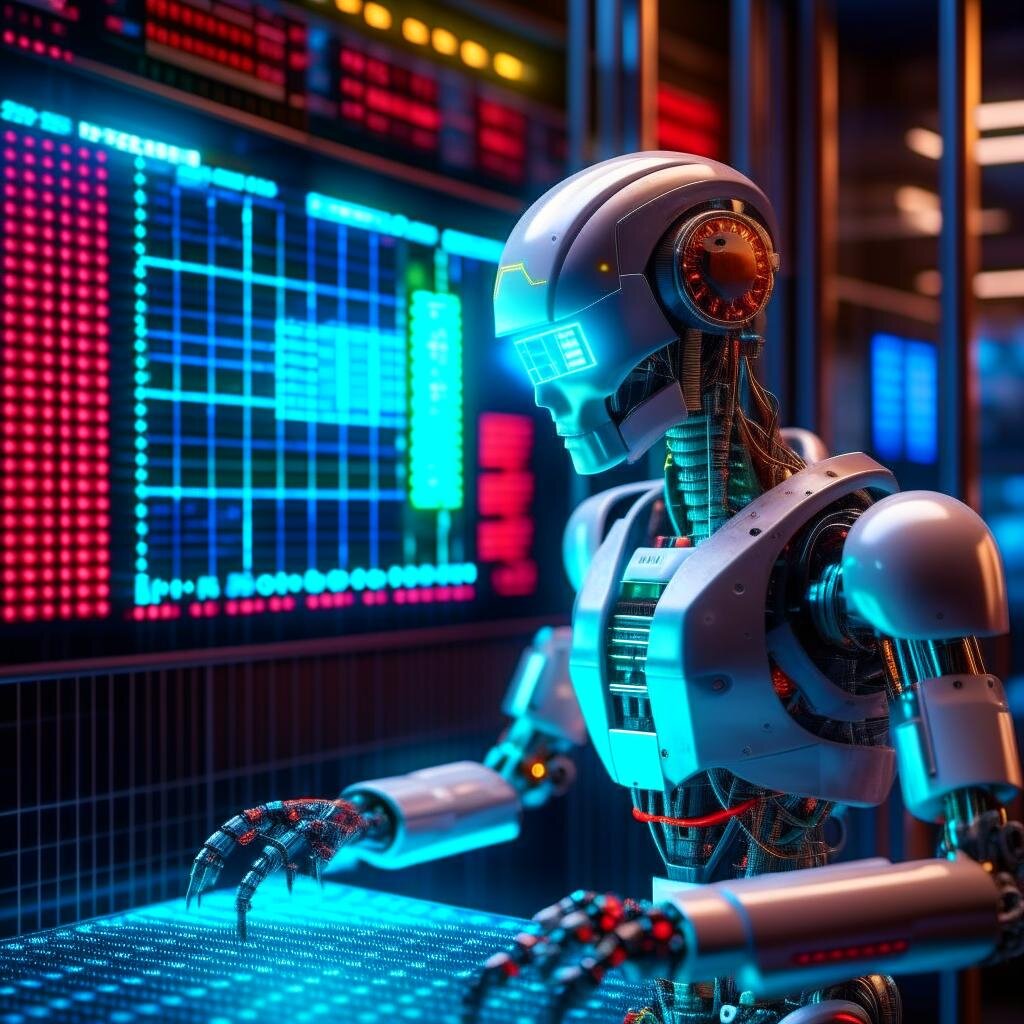 Робот играет на бирже. *Нейросеть Кандински