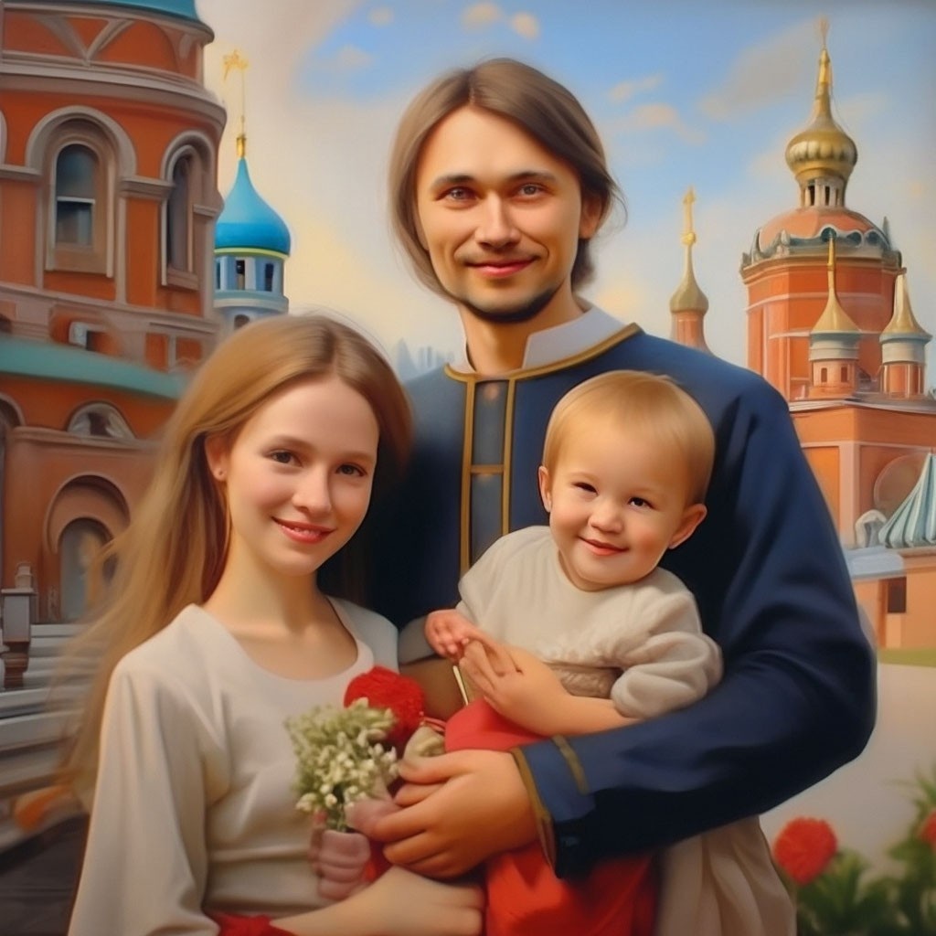 Семья Дмитрия(нет только жены).