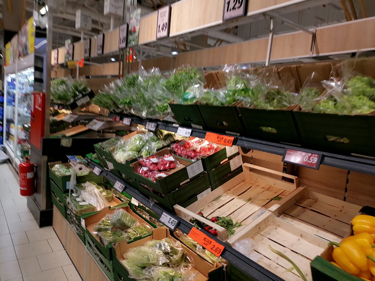 Салат от 1.3 евро за куст. 