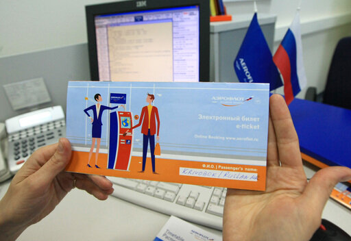    Электронный авиабилет© РИА Новости . Руслан Кривобок
