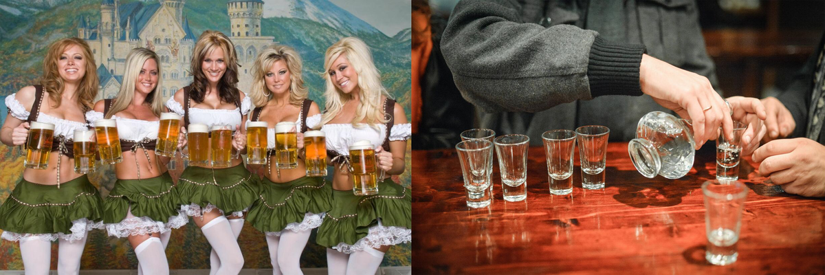 Типо чешское бухло и русское бухло