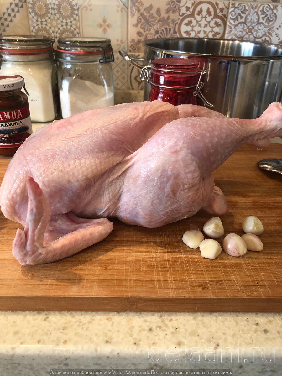Курица, запеченная на банке – пошаговый рецепт приготовления с фото
