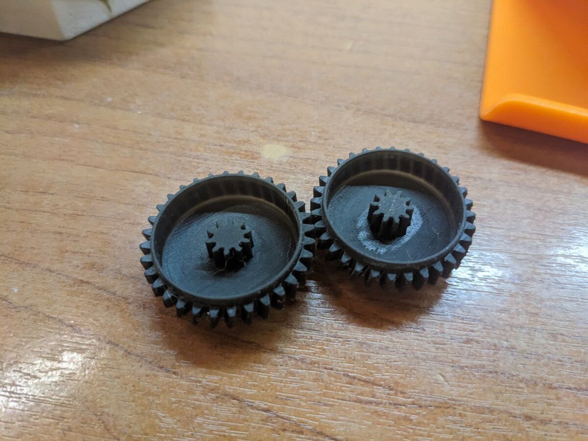Напечатанные шестерни