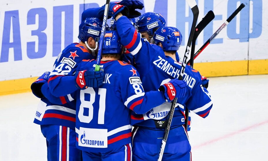    СКА со счетом 3:2 обыграл минское «Динамо» в матче регулярного чемпионата КХЛ. Фото: ХК СКА