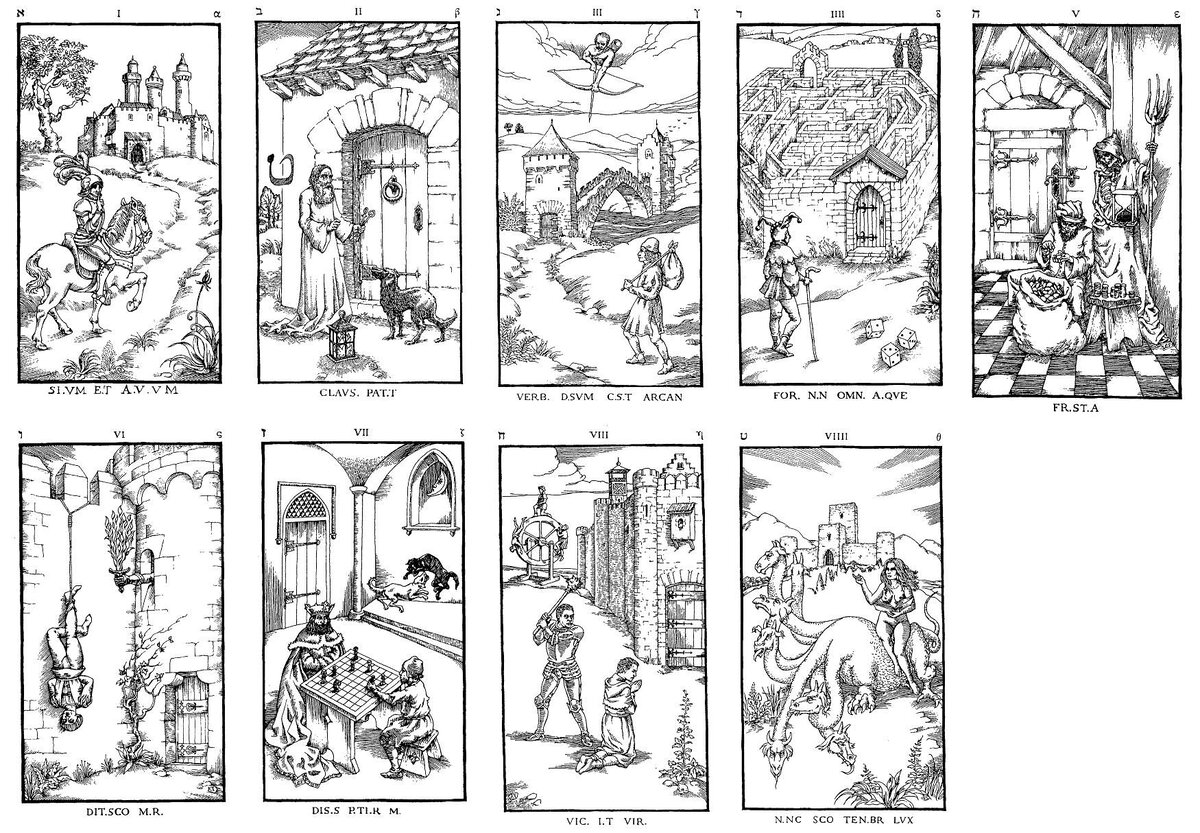 Гравюры из "Девяти врат".