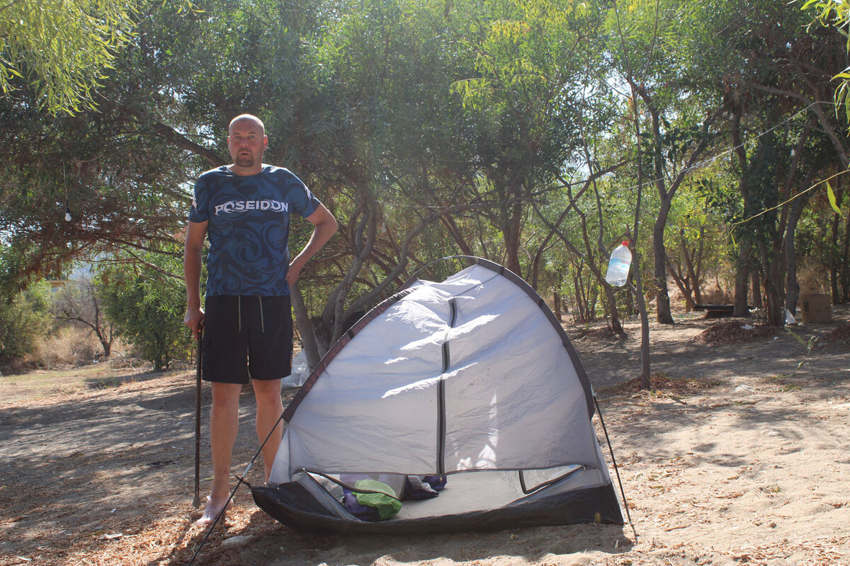 Конкретно моя палатка в кемпинге в Кемере