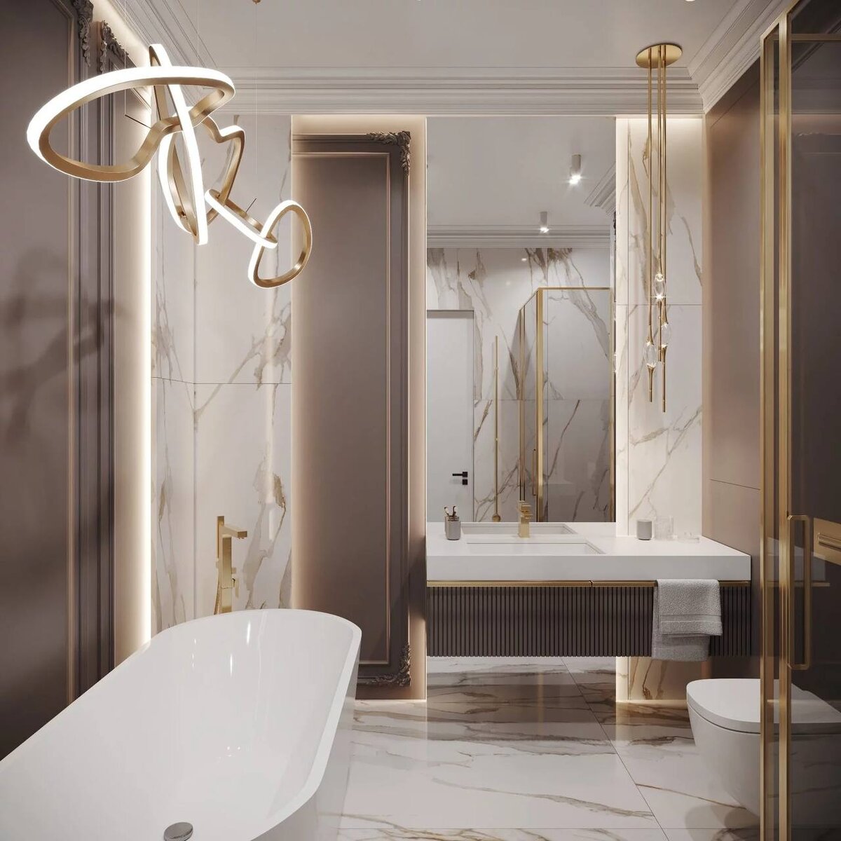 50 фото примеров дизайна интерьера ванной комнаты для квартир и загородных домов.-22