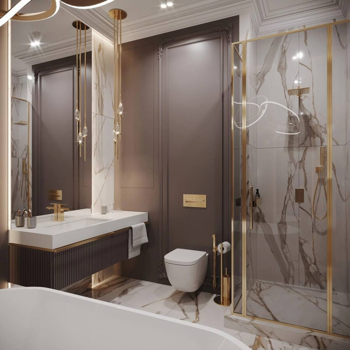 50 фото примеров дизайна интерьера ванной комнаты для квартир и загородных домов.-24
