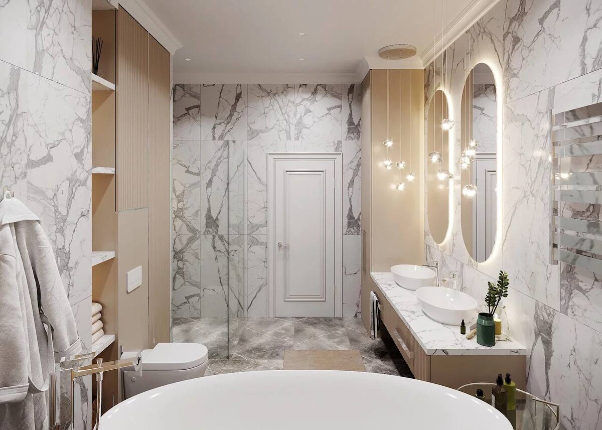 50 фото примеров дизайна интерьера ванной комнаты для квартир и загородных домов.-33