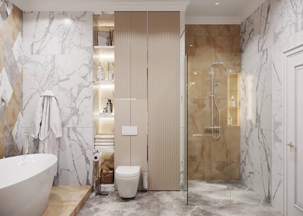 50 фото примеров дизайна интерьера ванной комнаты для квартир и загородных домов.-35