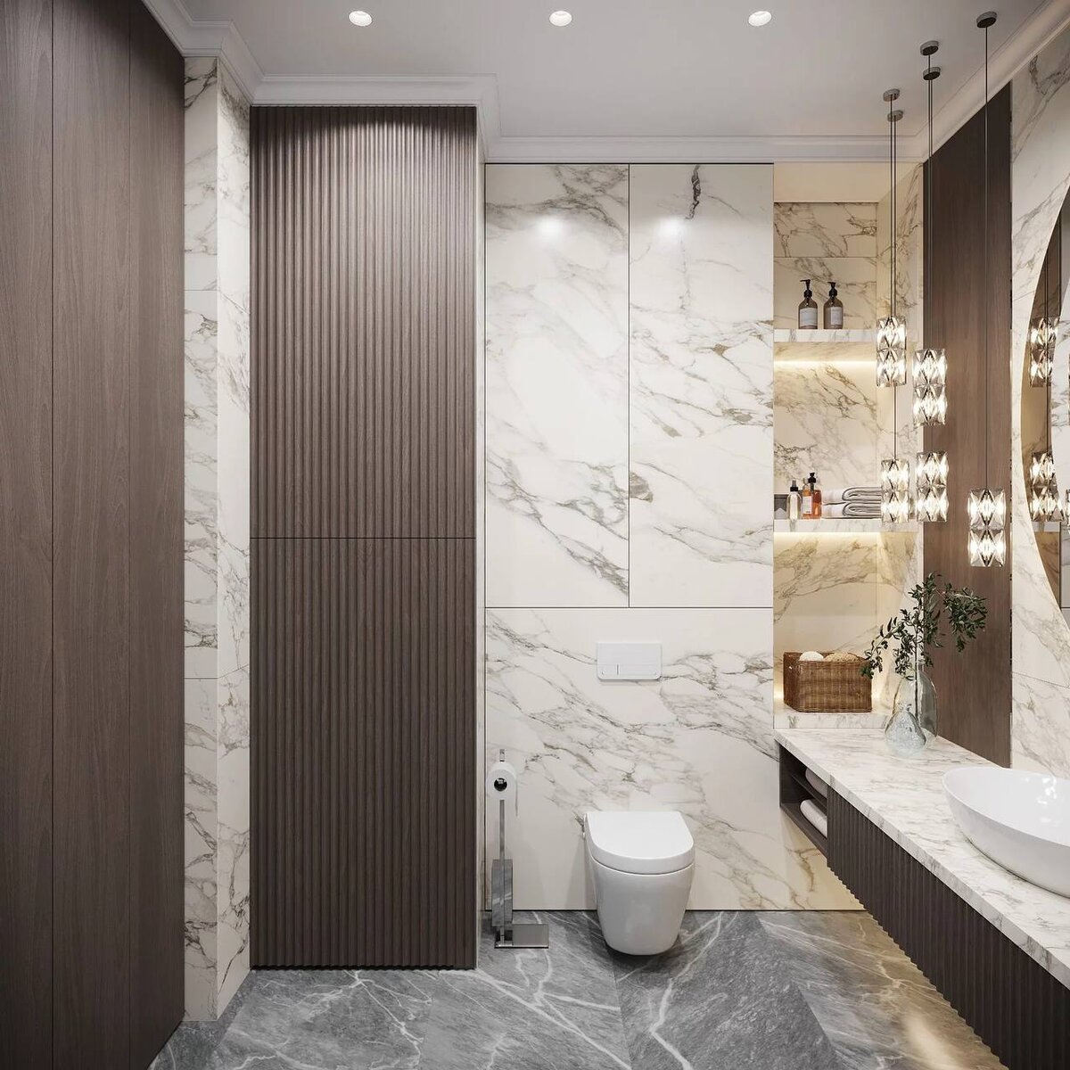 50 фото примеров дизайна интерьера ванной комнаты для квартир и загородных домов.-37