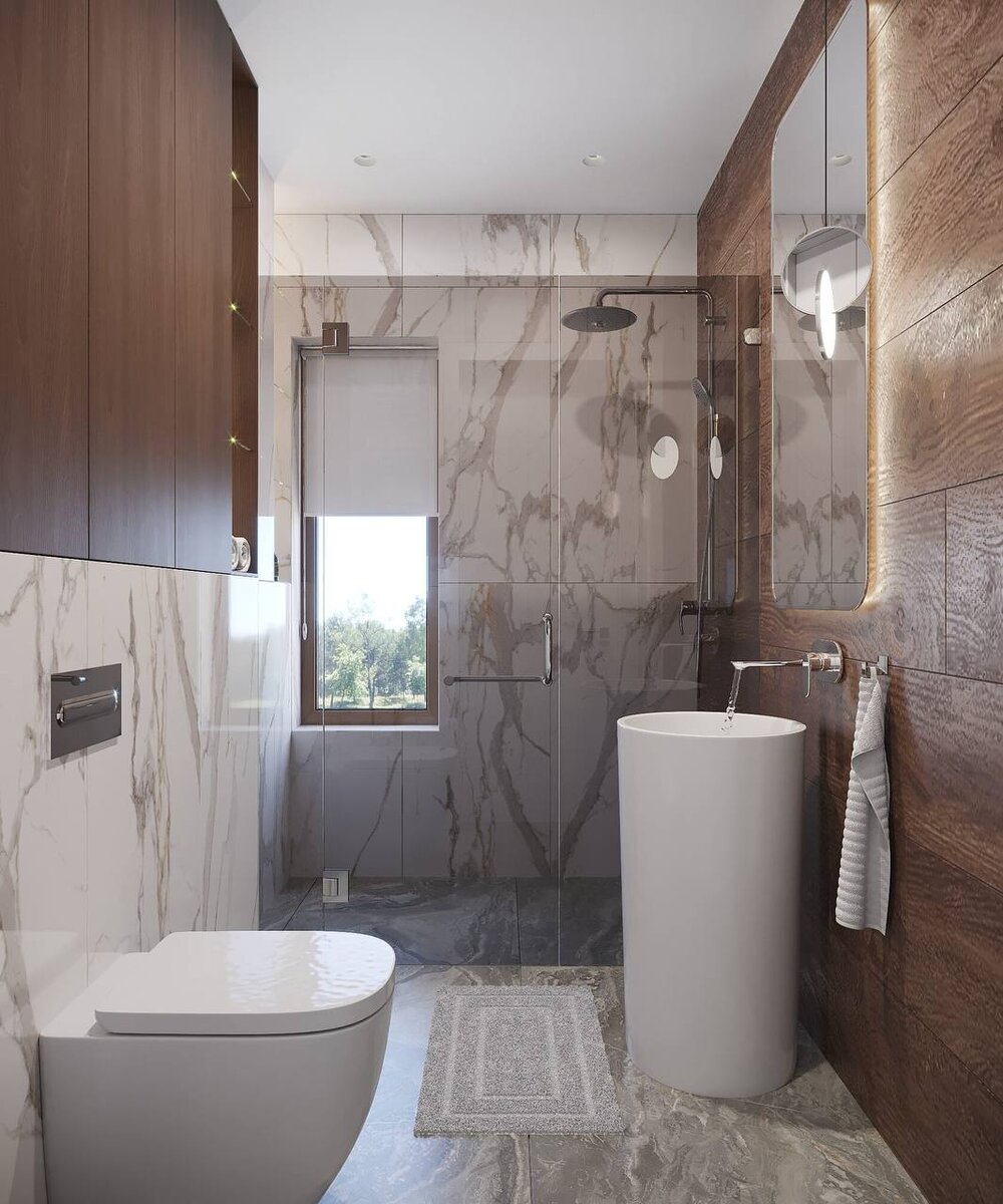 50 фото примеров дизайна интерьера ванной комнаты для квартир и загородных домов.-42