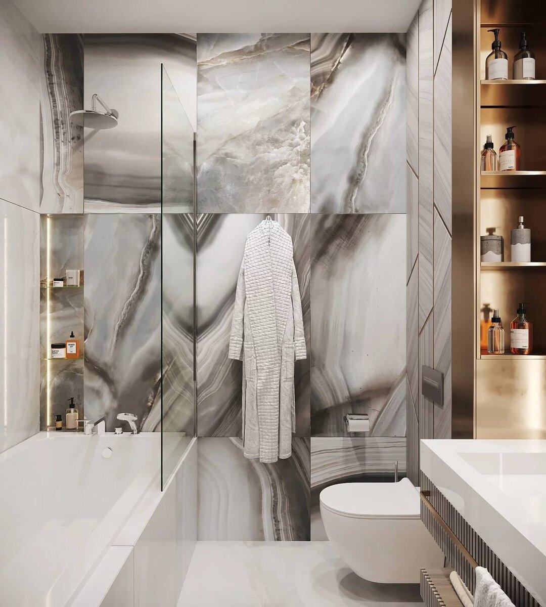 50 фото примеров дизайна интерьера ванной комнаты для квартир и загородных домов.-50